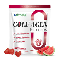 Front view of inGreens Collagen Gummies bottle – 90 count