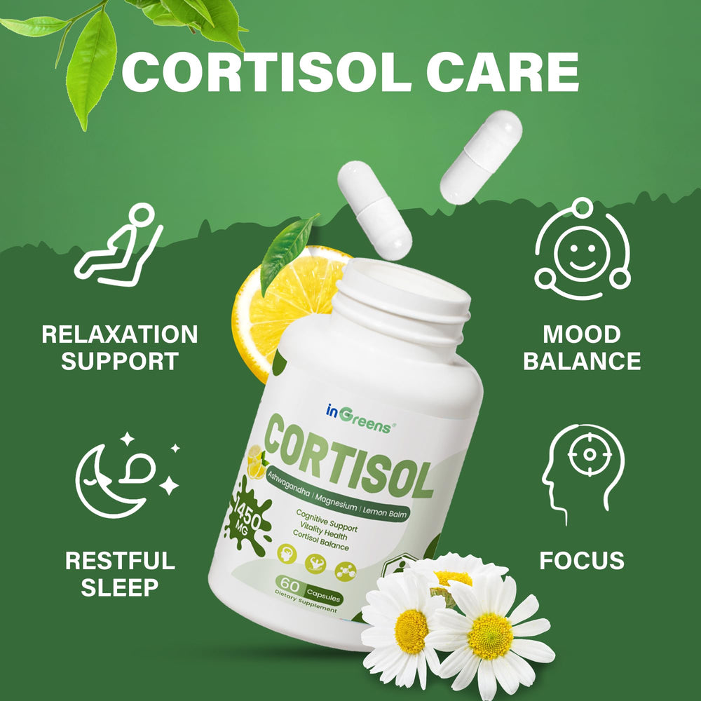 Concept image representing hormonal balance and cortisol regulation