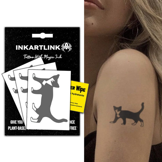 INKARTLINK dog designs tattoo sheet 1: durable, waterproof body art for everyday wear.