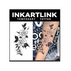 INKARTLINK flower design tattoo sheet – realistic, long-lasting body art.