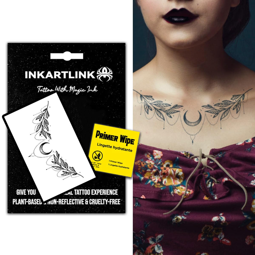 INKARTLINK Sexy belly waist tattoo design on Star Moon Goddess for bold body art