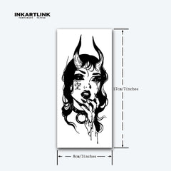 INKARTLINK Enchanting Demoness sheet demonstrates skin-safe, botanically derived color.