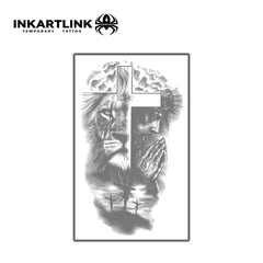 INKARTLINK Lion close-up highlights detailed shading for lifelike texture