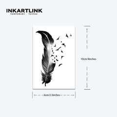 INKARTLINK Tattoo Tech nature leaf design for daily, skin-safe ink.