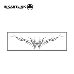 INKARTLINK Tattoo Tech skull design sheet—eye-catching and waterproof temporary tattoo.