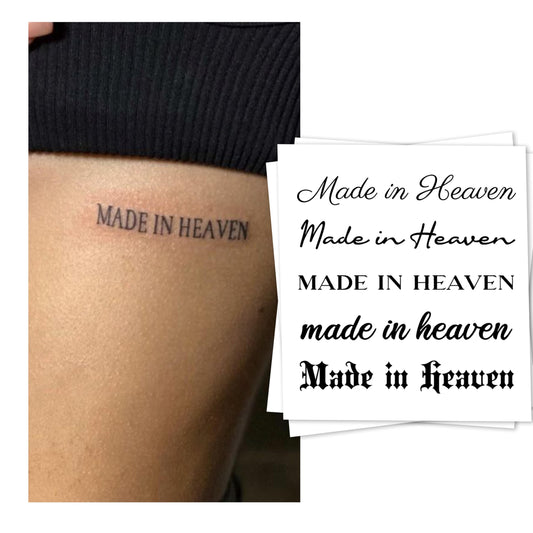 INKARTLINK Tattoo Tech small sheet design for a realistic temporary tattoo