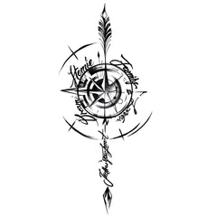 INKARTLINK Tattoo Tech Starlight Design sheet highlights 1-2 week wear under daily activities.