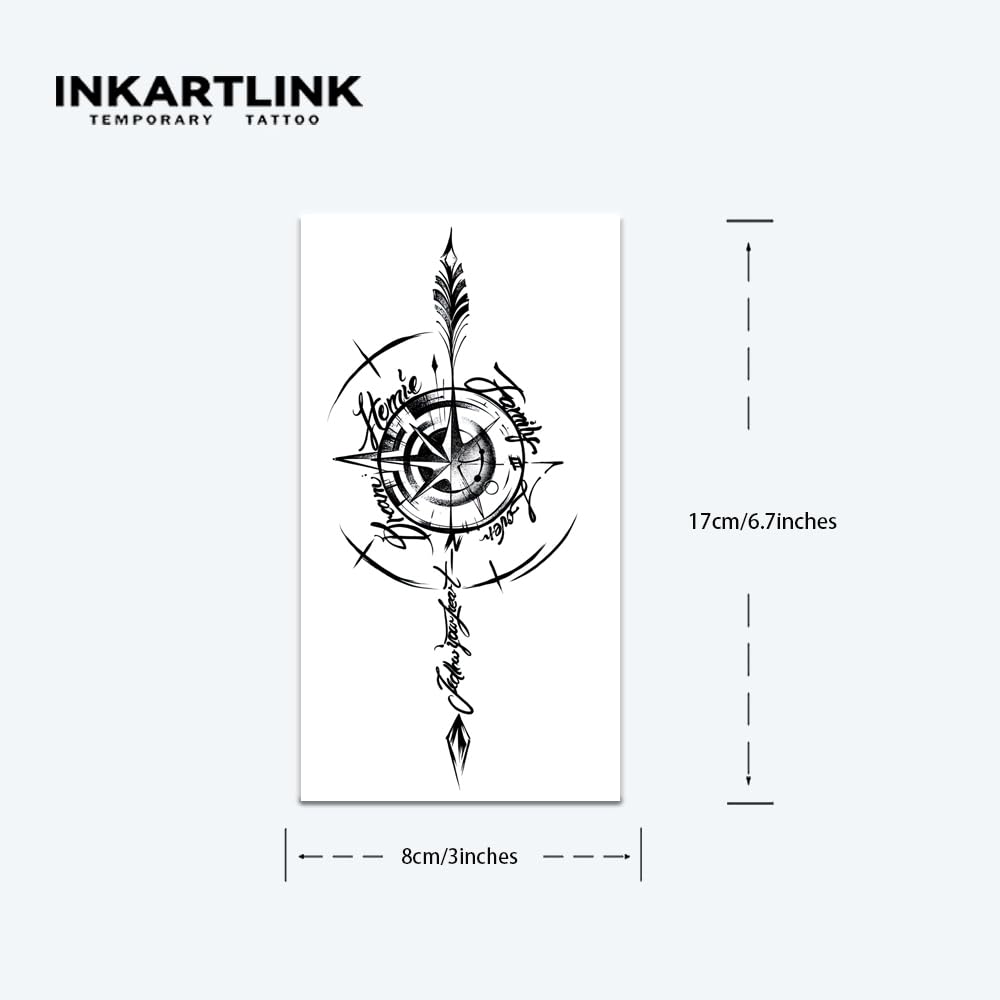 INKARTLINK Tattoo Tech Starlight Design sheet emphasizes safe, botanically derived materials.