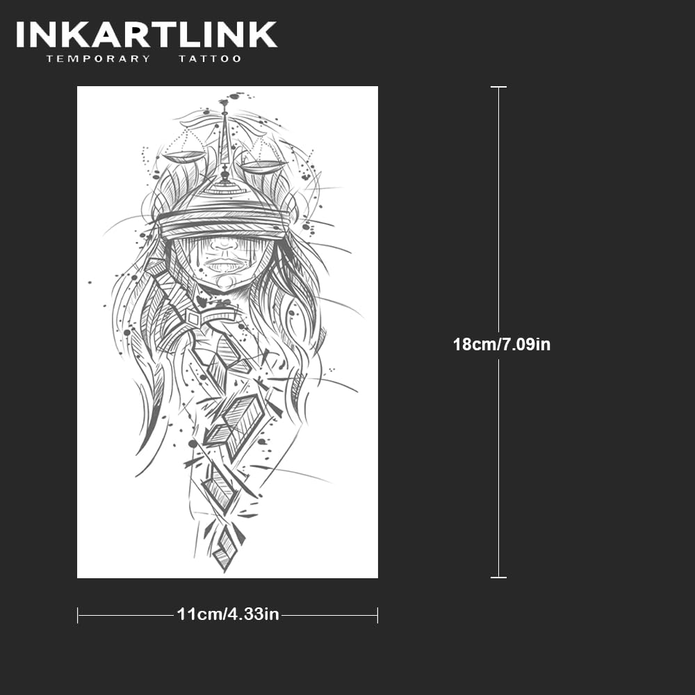 INKARTLINK Themis on skin delivers a realistic look and 1-2 weeks wear.