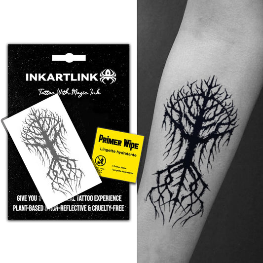 INKARTLINK Tree of Life 2 design tattoo with lifelike detail for everyday wear.