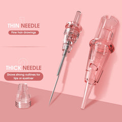 INKin needles reduce wobble for cleaner, consistent microblading strokes.