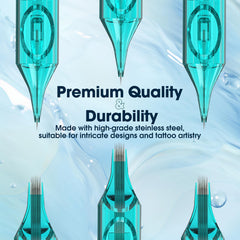 INKin tattoo cartridge needles durable stainless steel supports long-lasting performance