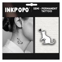 INKPOPO Cat Series 054 pack front—stylish long-lasting tattoos for daily wear.