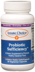 Front view of Innate Choice Probiotic Sufficiency bottle
