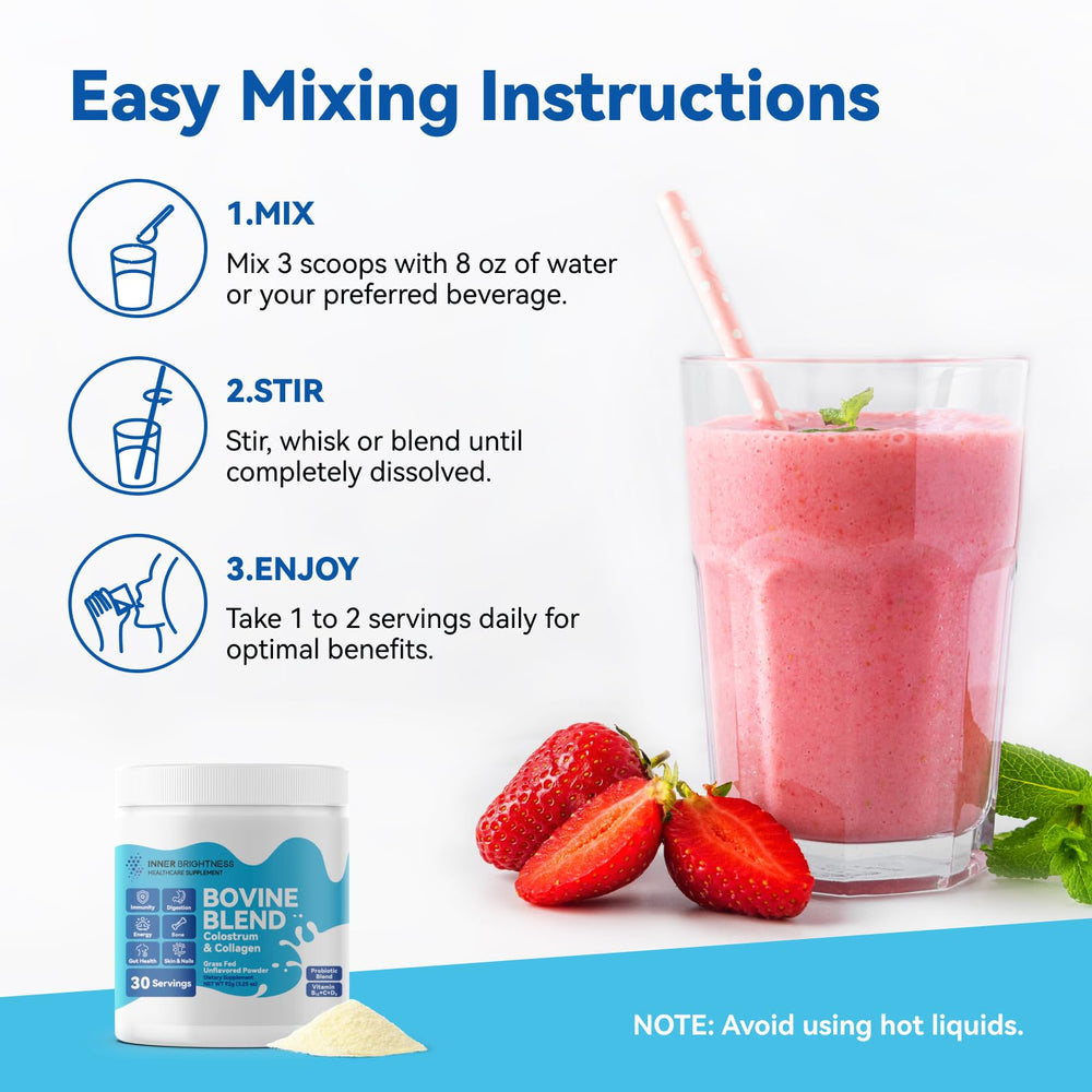 Product box highlighting beauty, gut health, and immune support benefits