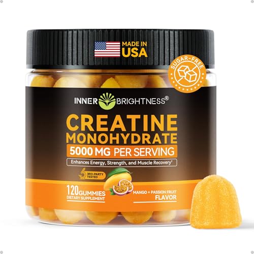 Bottle of Inner Brightness Creatine Gummies for Men.