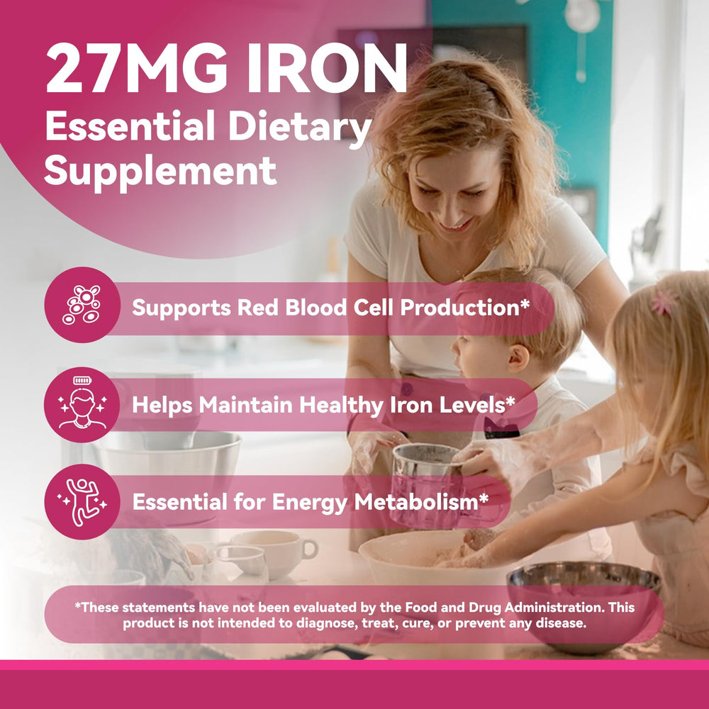 Front view of Inner Brightness Iron Supplement bottle
