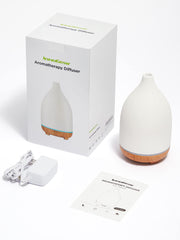 Diffuser placed on a desk in an office setting