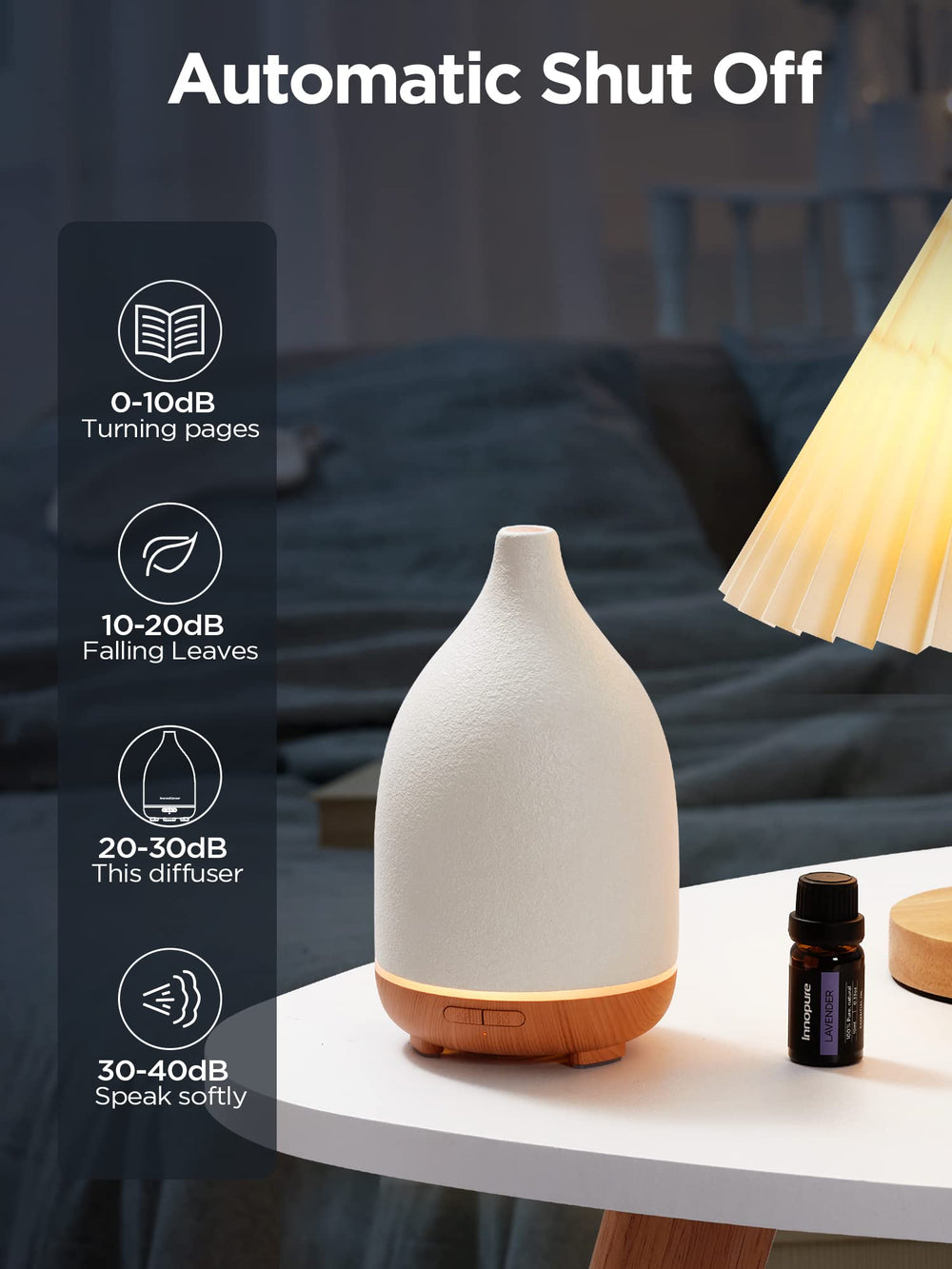 Elegant white ceramic diffuser as home decor