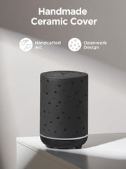 Diffuser displaying 7 mood lights in blue