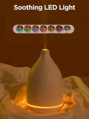 Side view of white base and chimney outlet