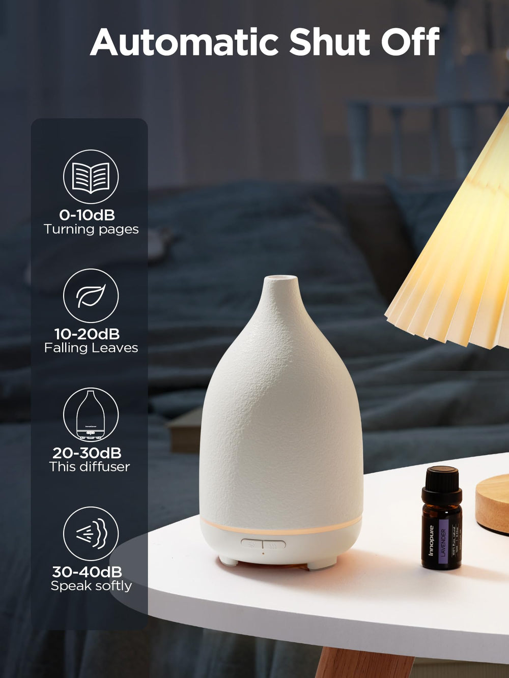 Room setting with InnoGear diffuser on desk