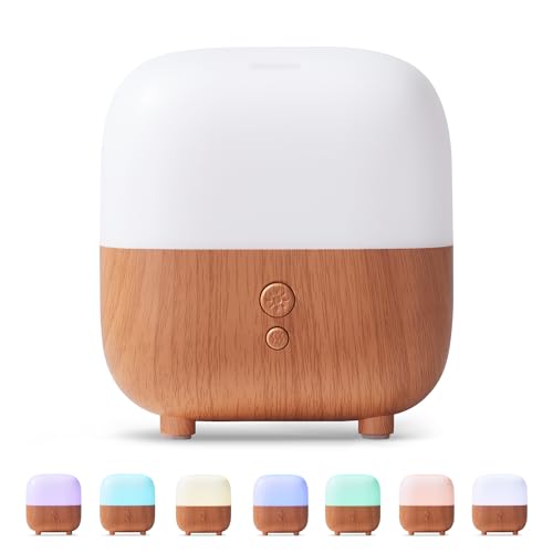 InnoGear 150ml essential oil diffuser on desk with ambient LED light