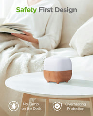 Diffuser operating quietly in a bedroom