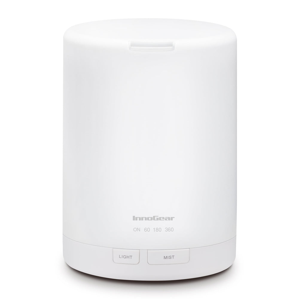 InnoGear 300ML essential oil diffuser in white, side view