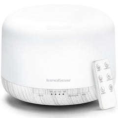 InnoGear 500ml essential oil diffuser with remote control – white