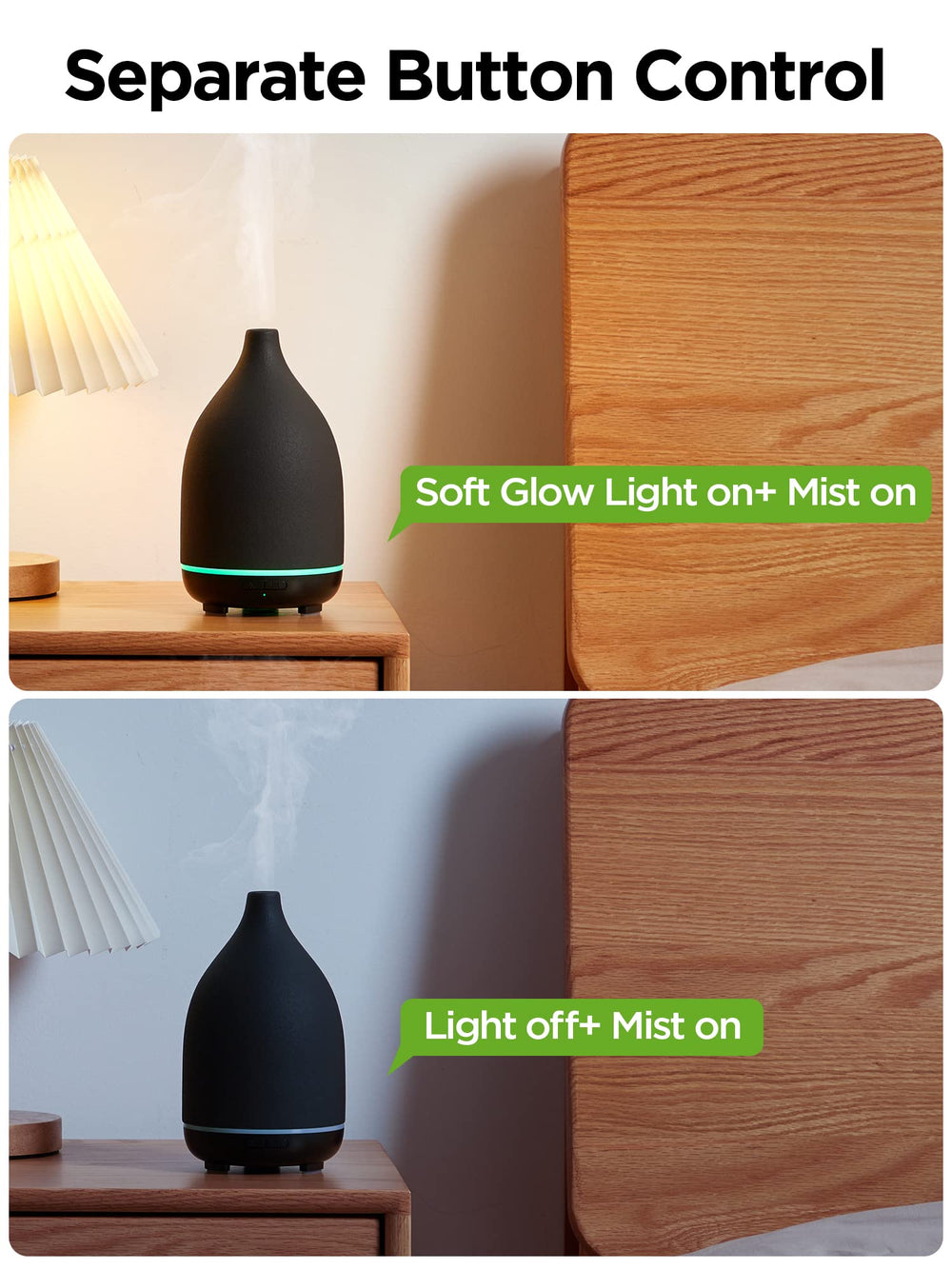 Bottom view of InnoGear ceramic diffuser base and water tank