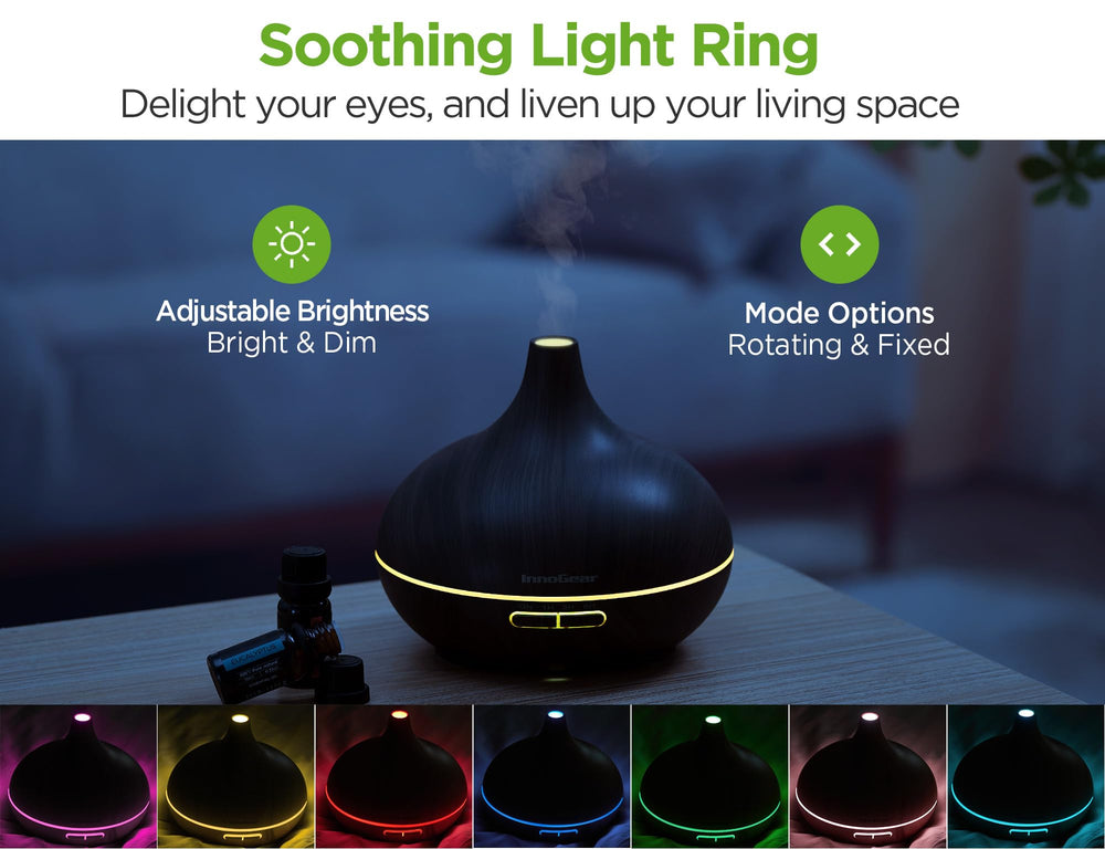 InnoGear diffuser showing 4 timer settings