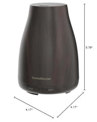 Close-up of the dark wood grain diffuser design
