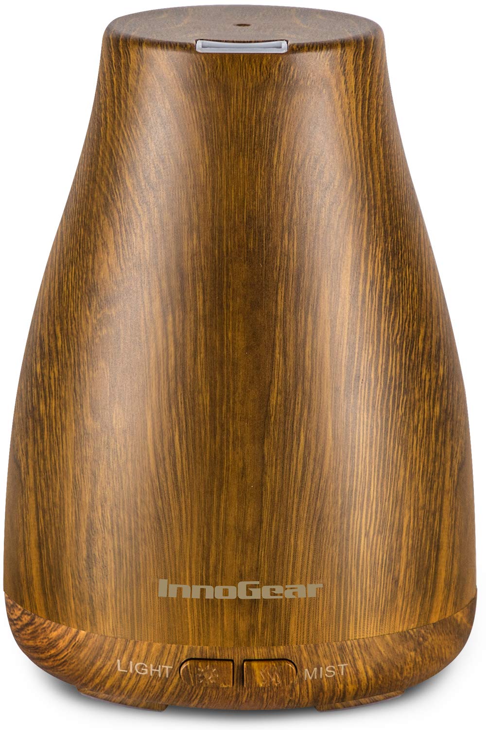 InnoGear bronze essential oil diffuser with 7-color LED light