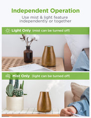 Intermittent and continuous mist modes demonstrated on InnoGear diffuser