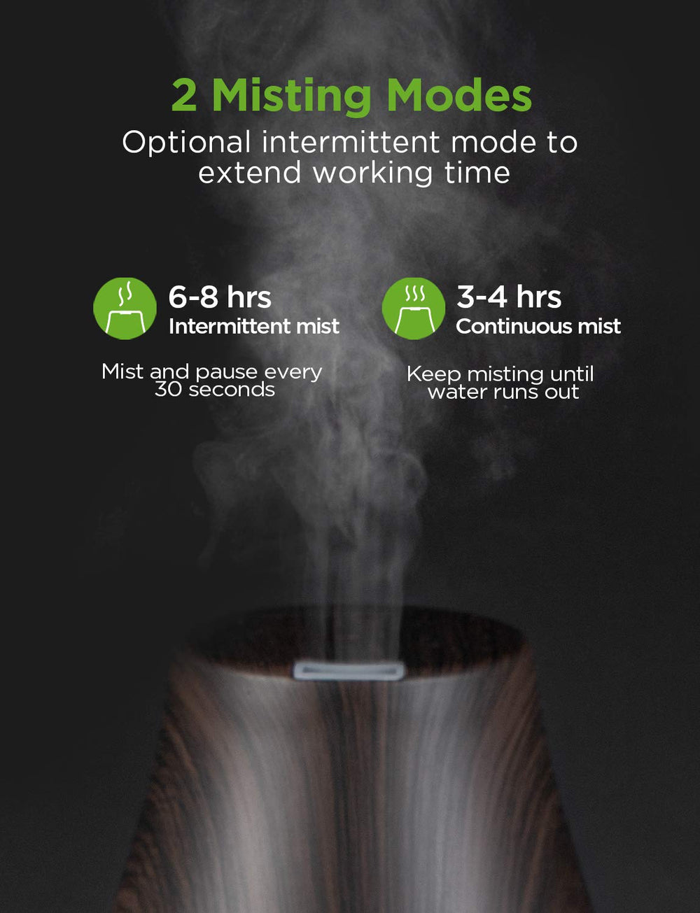 Mist output from InnoGear diffuser