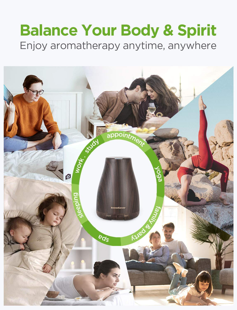 InnoGear diffuser packaging and warranty information
