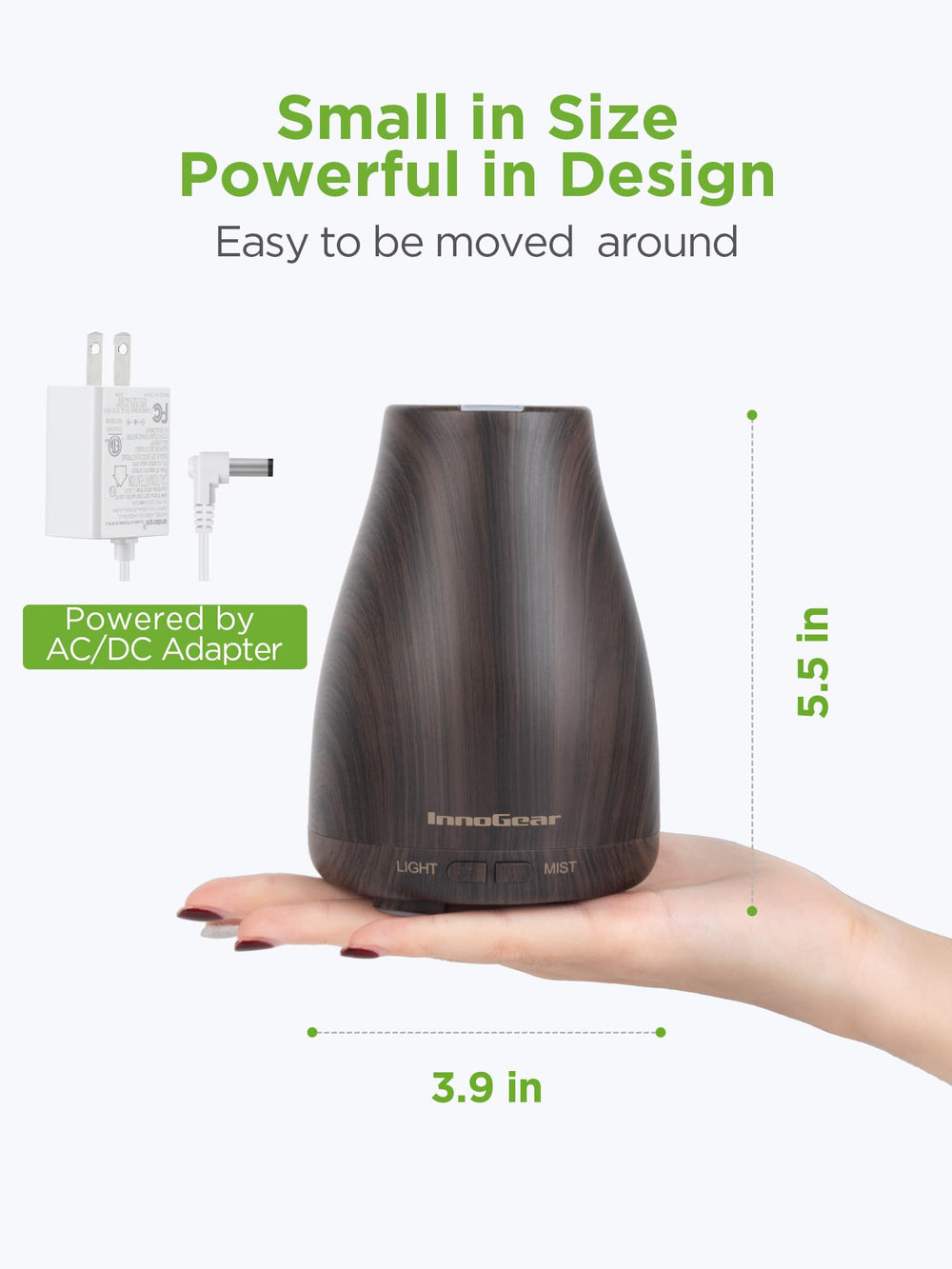 Brown InnoGear diffuser top view