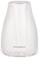 Front view of InnoGear essential oil diffuser in white and grey