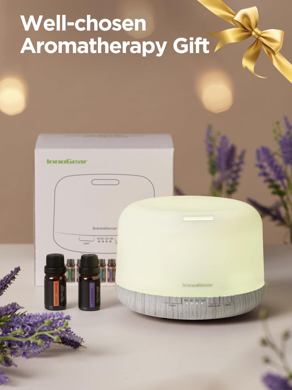 Premium 10-piece essential oil set for InnoGear diffuser (10ml bottles)