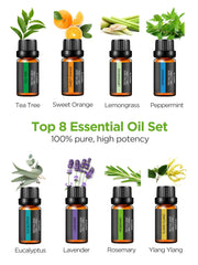 Essential oils set packaging included with InnoGear diffuser