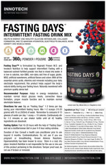 Serving scoop with Mixed Berry Fasting Days powder