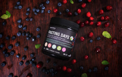 Stack of INNOTECH Nutrition Fasting Days Drink Mix tubs
