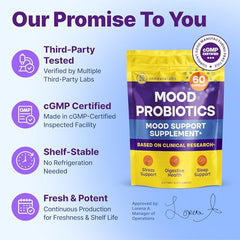 Ingredient label for InnovixLabs Mood Probiotic