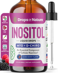 Bottle of Inositol supplement with berry flavor