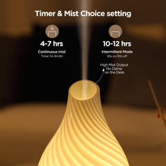 Diffuser with mist and light controls