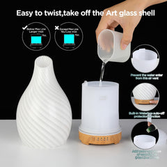 Ultrasonic cool mist diffuser in living room