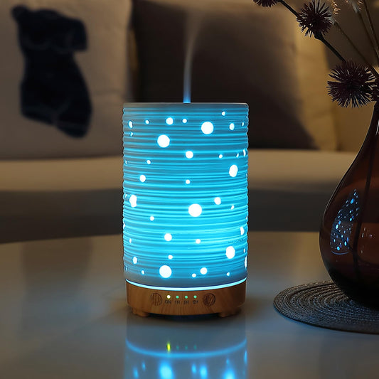 Ceramic aromatherapy diffuser stone with ultrasonic technology