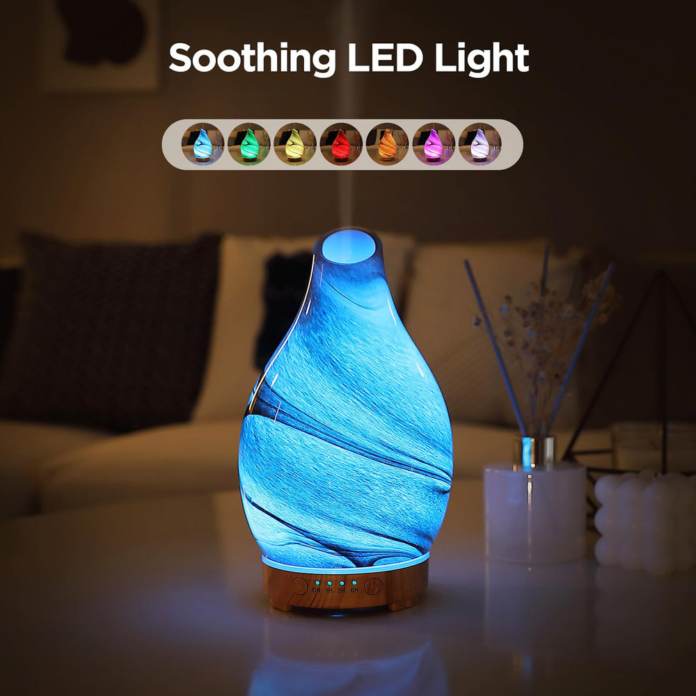 Side view of INRORNAS art glass diffuser