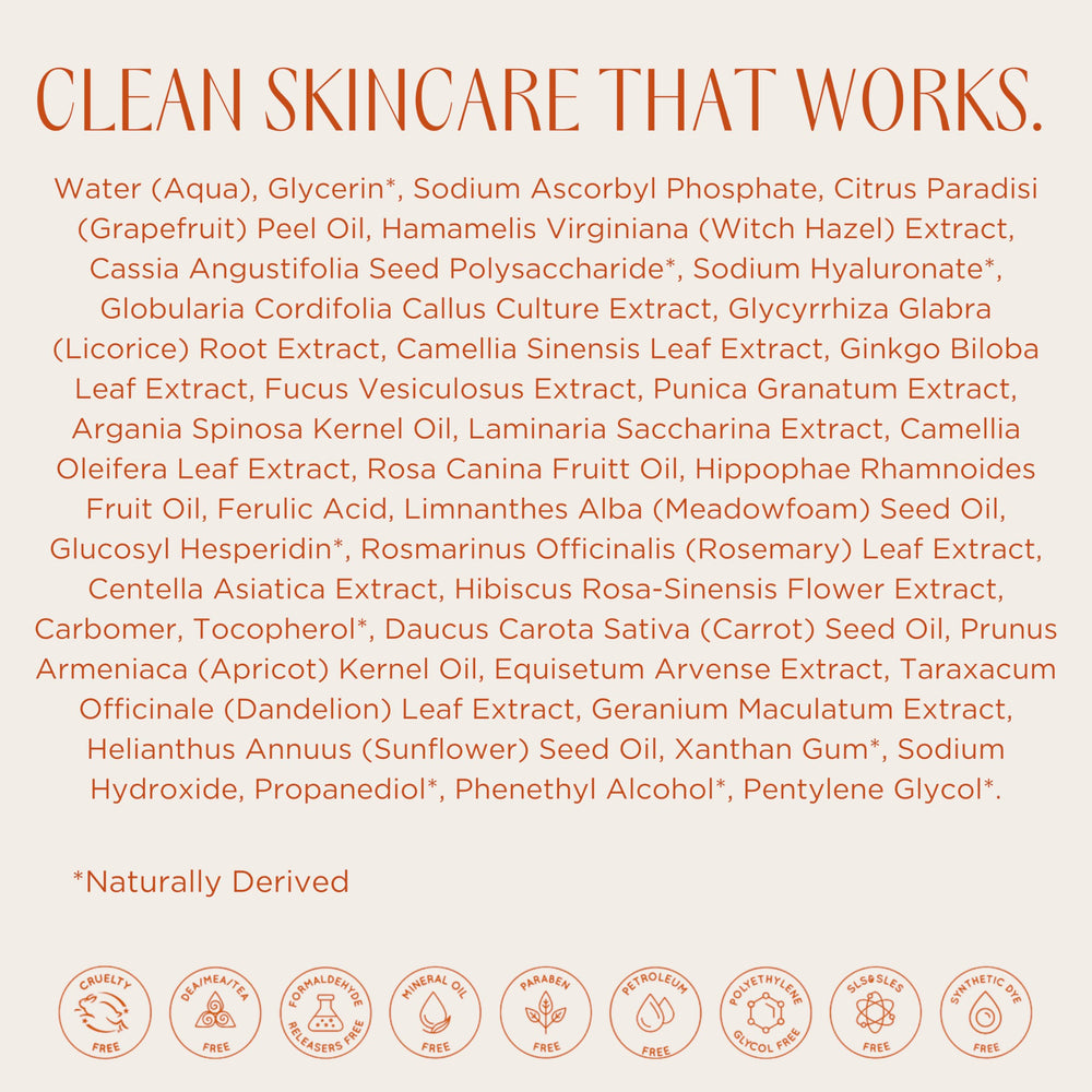 Skin application diagram for InstaNatural Vitamin C Serum